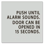 Delayed Egress Signage for Medical Facilities| HealthcareSigns.com